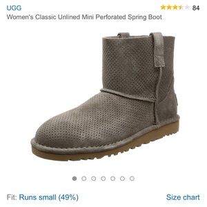 UGG unlined ankle boot size 7